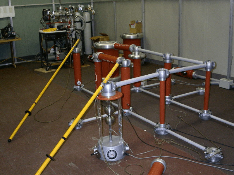 A specialized setup in Kettering University's High Voltage Lab enables advanced research and testing on electrical insulation and high-voltage systems.